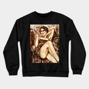 Smoking on the deck Crewneck Sweatshirt